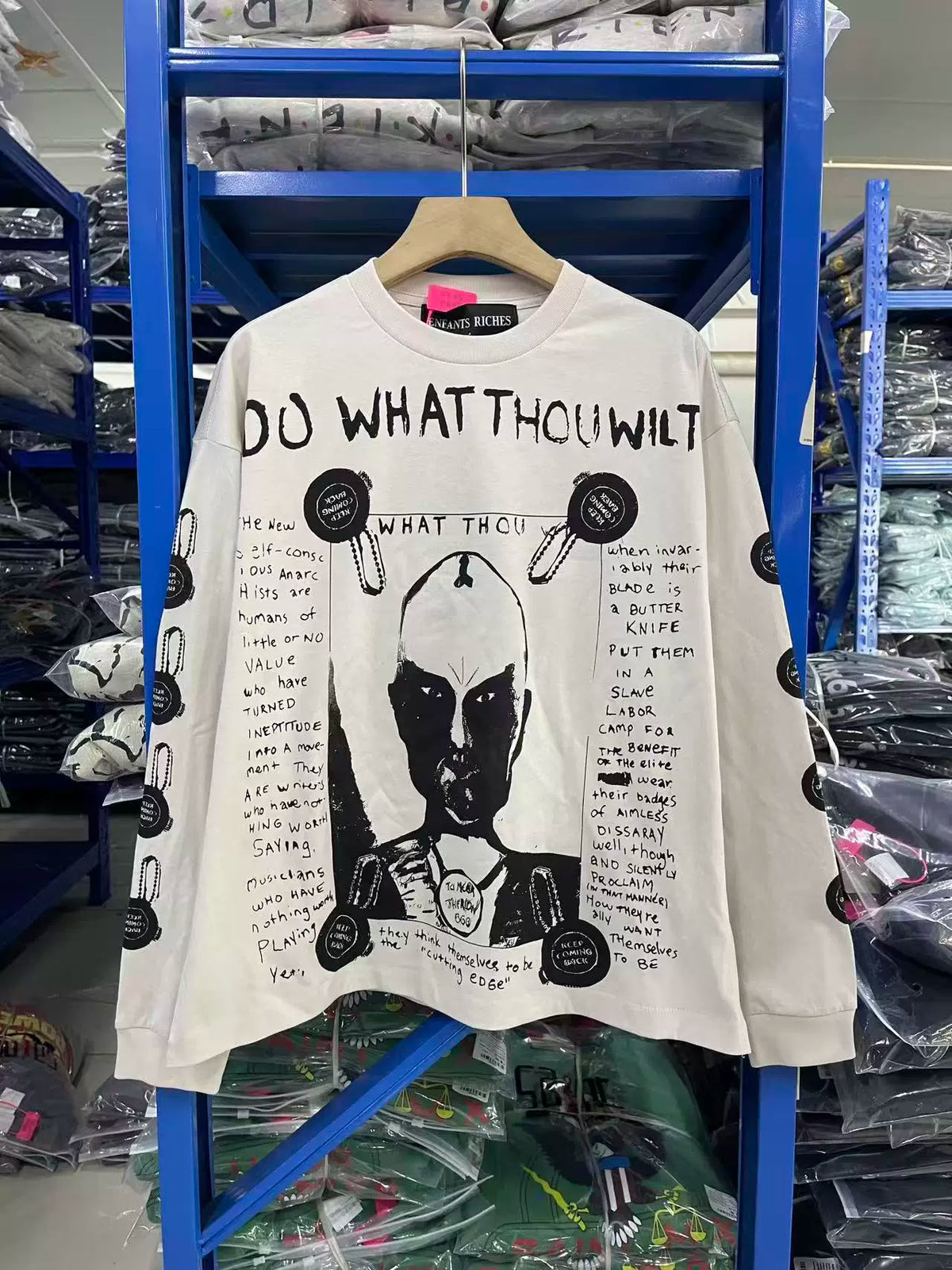 ERD Inspired Cow Alien Graphic Cotton Long Sleeve