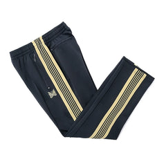 Needles Inspired Butterfly Embroidery Striped Straight Track Pants