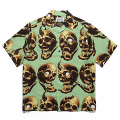 WACKO MARIA Inspired Hawaiian Cuban Collar Wolf Shirt