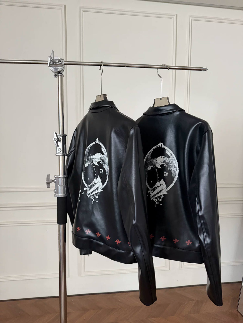 ERD Inspired Distressed Vintage PU Leather Biker Jacket