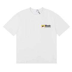 RHUDE Minimalist Small Logo Pure Cotton Summer Tee