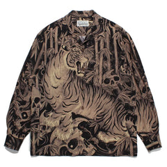 WACKO MARIA World Peace Long Sleeve Rayon Shirt