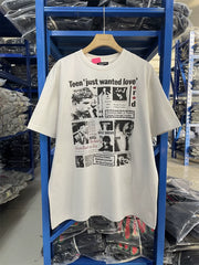 ERD's melancholic wealthy second-generationVintage Off White Double Sided T-Shirt
