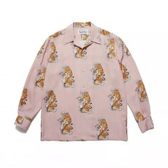 WACKO MARIA World Peace Long Sleeve Rayon Shirt