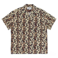 WACKO MARIA Style Leopard Print Hawaiian Shirt