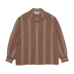 WACKO MARIA Check Open Collar Long Sleeve Shirt