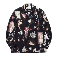 WACKO MARIA Tim Lehi Dragon Skull Long Shirt