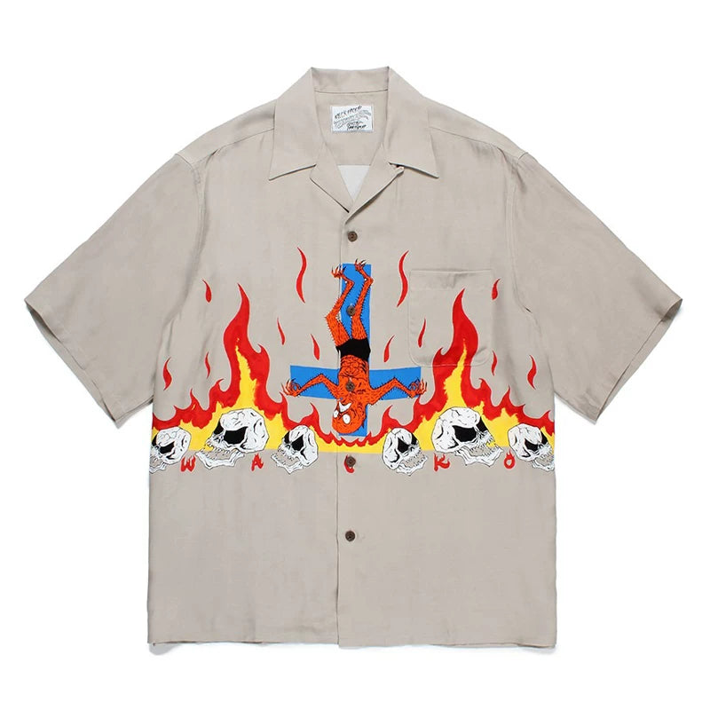 WACKO MARIA × DJ HARVEY HAWAIIAN shirt