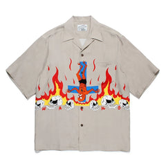 WACKO MARIA × DJ HARVEY HAWAIIAN shirt