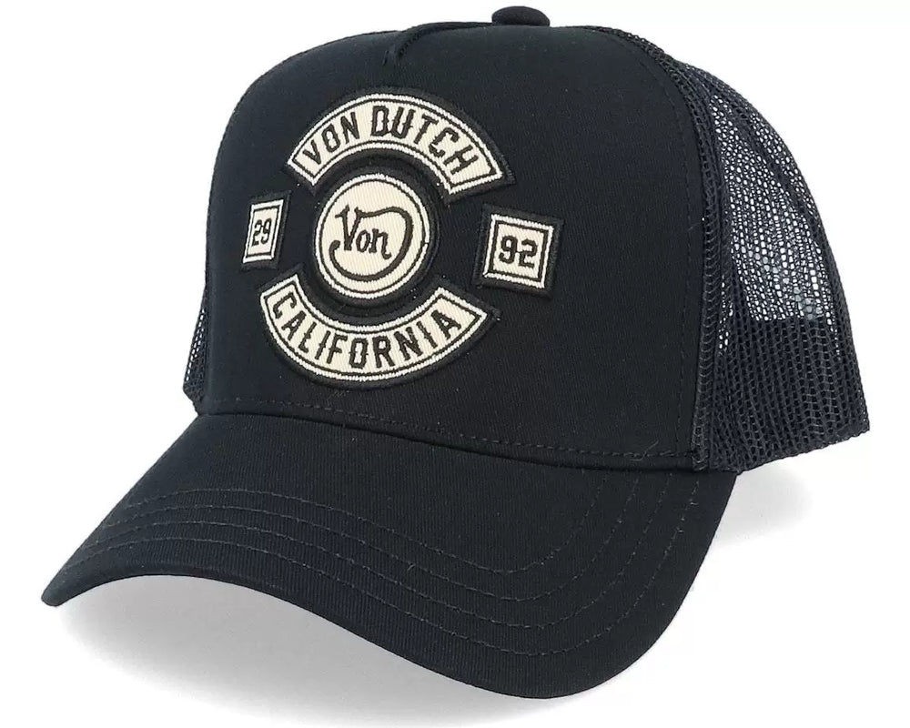 Von Dutch  Retro American Embroidery Mesh Trucker Hat