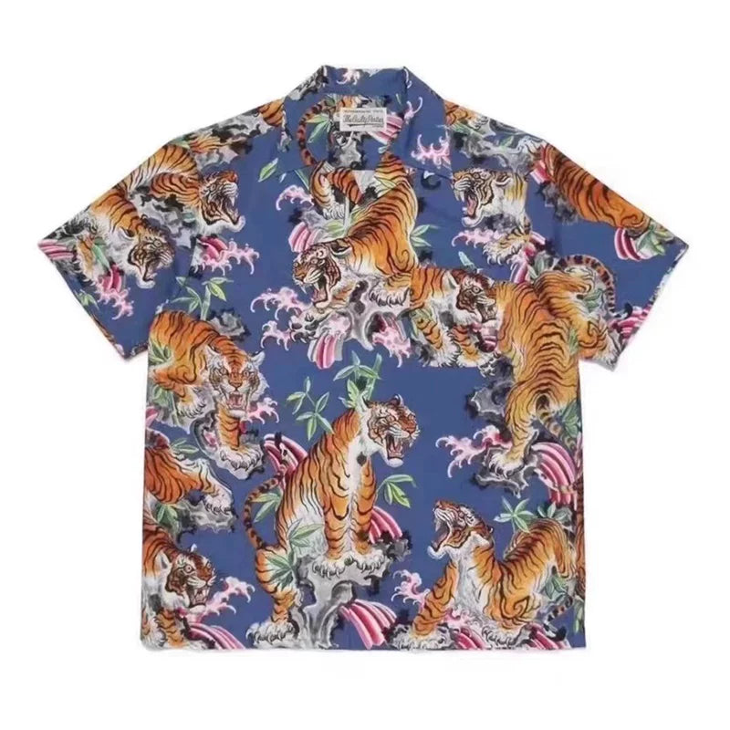 WACKO MARIA  Japanese Dragon Tiger Casual Shirt