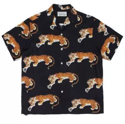 WACKO MARIA  Japanese Dragon Tiger Casual Shirt