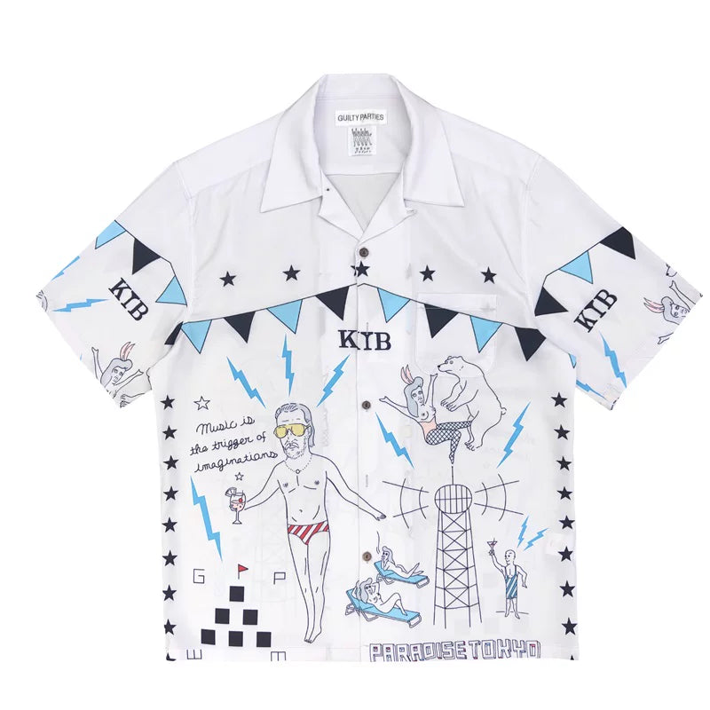 WACKO MARIA Style DJ Harvey Tour Hawaiian Shirt