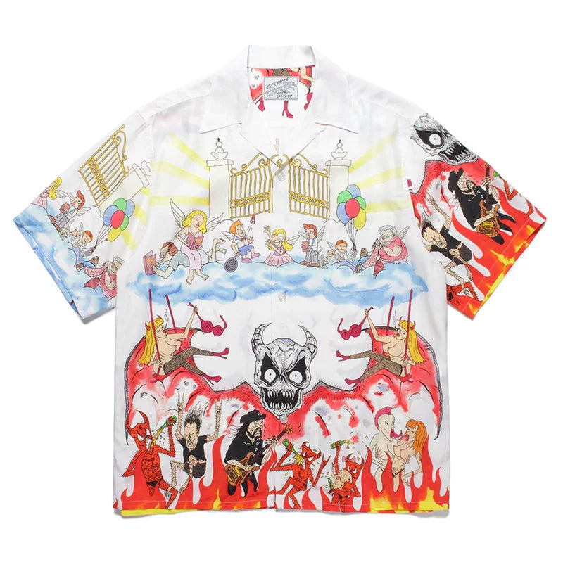 WACKOMARIA 7th Neckface Graffiti Hawaiian Shirt