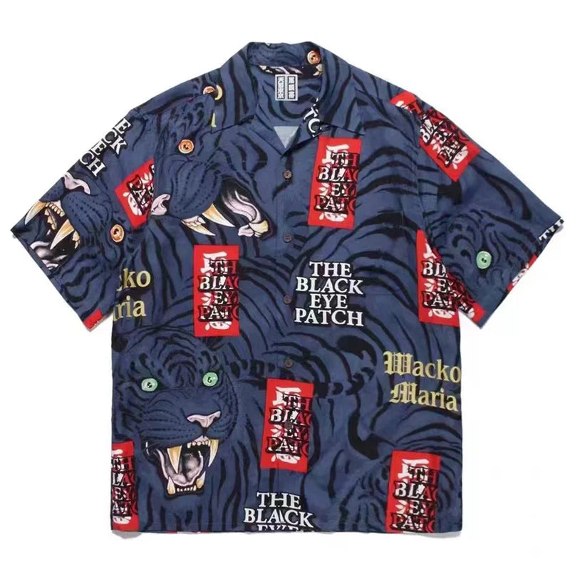 WACKO MARIA  Japanese Dragon Tiger Casual Shirt