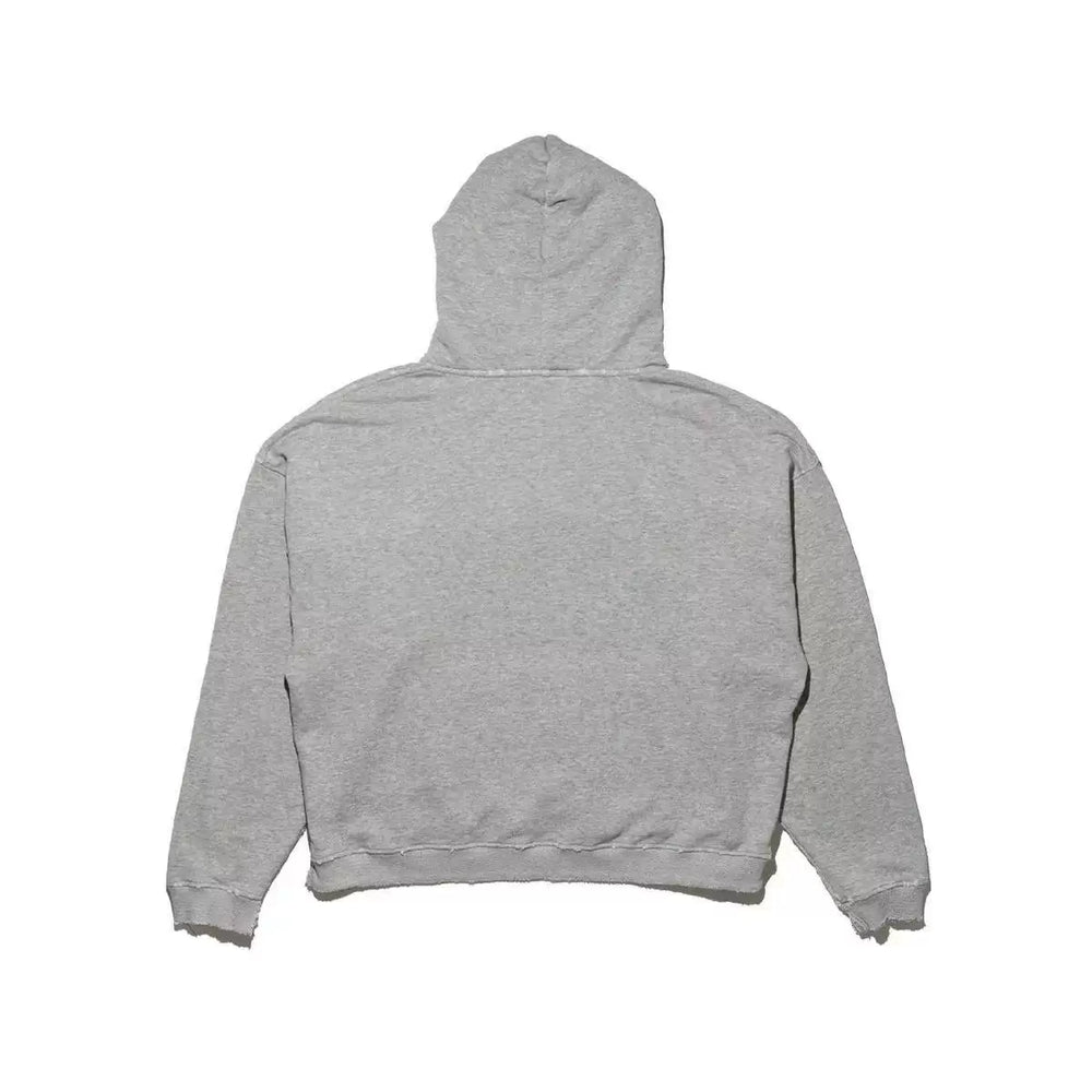 ERD Distressed Oversized Knit Hooded Pullover Sweater