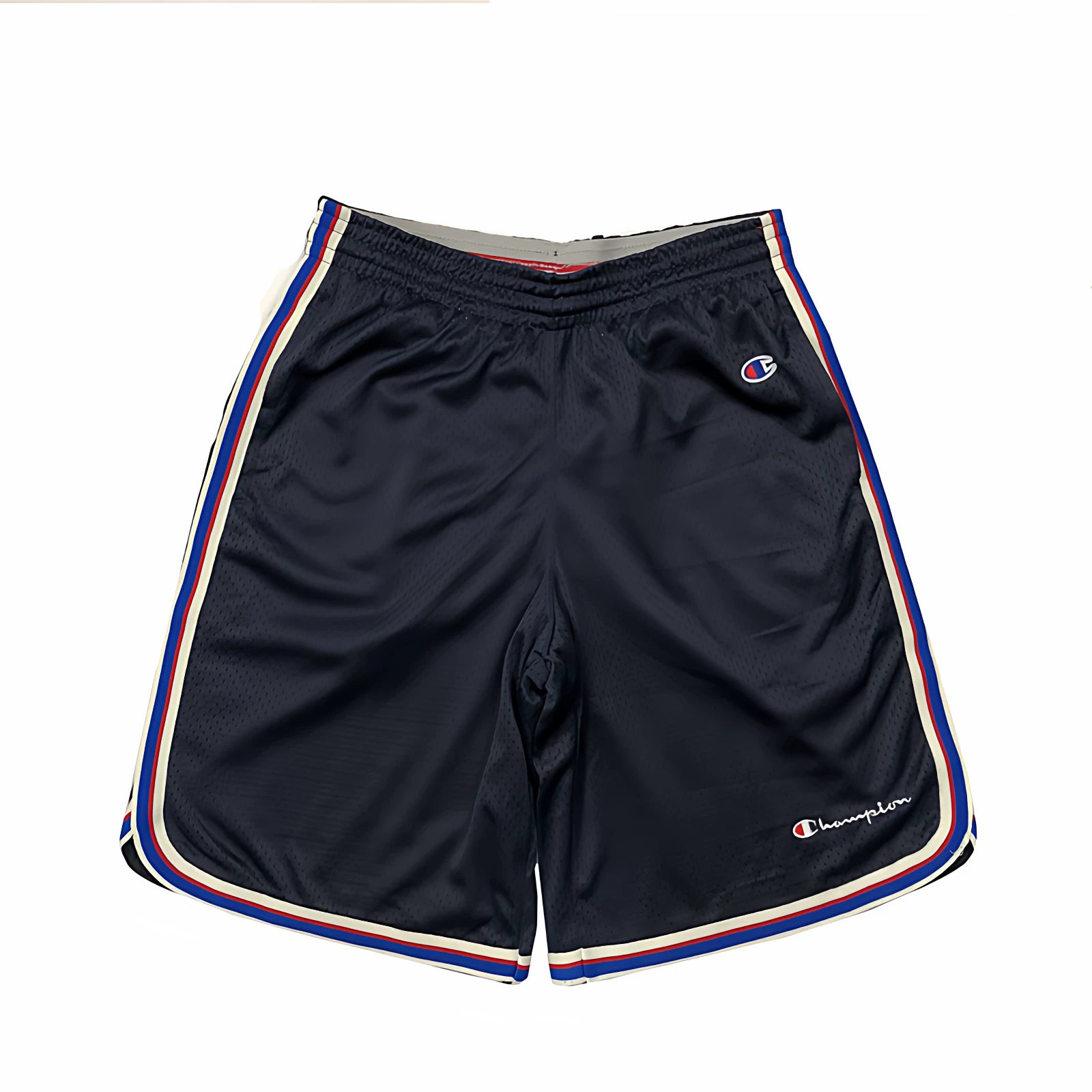 Champion Style Minimalist Small Logo Mesh Sports Shorts