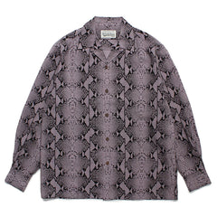 WACKO MARIA Check Open Collar Long Sleeve Shirt