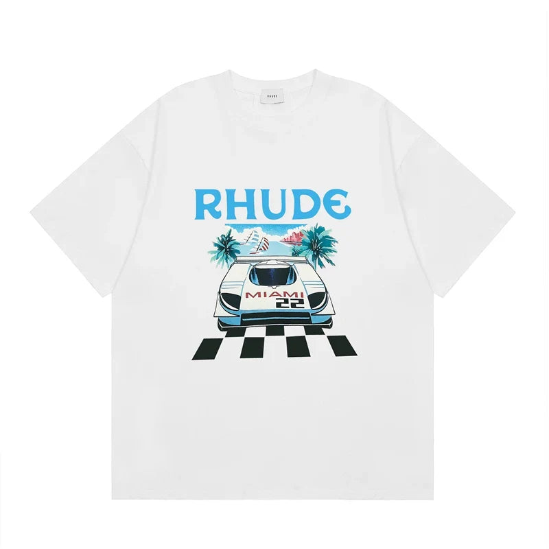 RHUDE High Street Oversized Graphic Pure Cotton T-Shirt