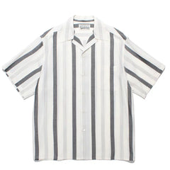 WACKO MARIA Check Stripe Rayon Hawaiian Shirt