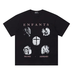 Enfants Riches Oversized Multi Graphic Short Sleeve Tee