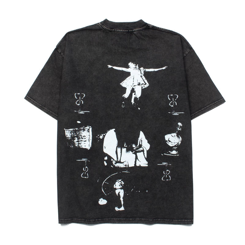 ERD Melancholy Retro Distressed Oversized Cotton Shirt