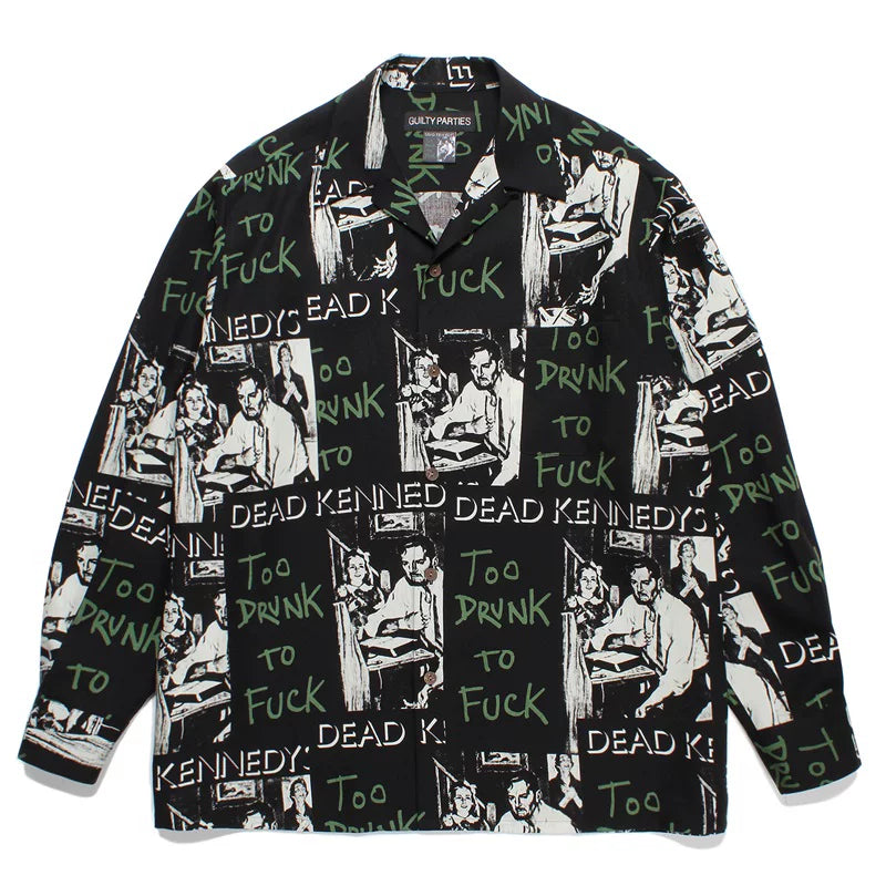 WACKO MARIA World Peace Long Sleeve Rayon Shirt