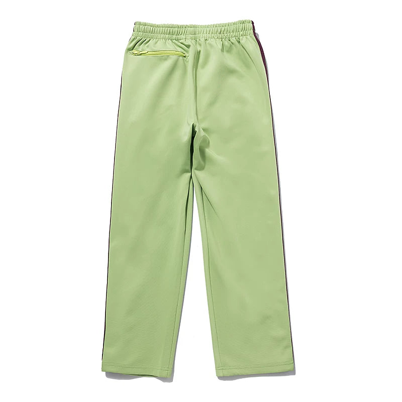 Needles Style Butterfly Embroidered Stripe Track Pants
