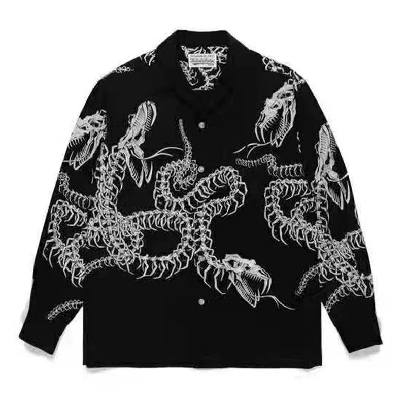 WACKO MARIA Tim Lehi Dragon Skull Long Shirt