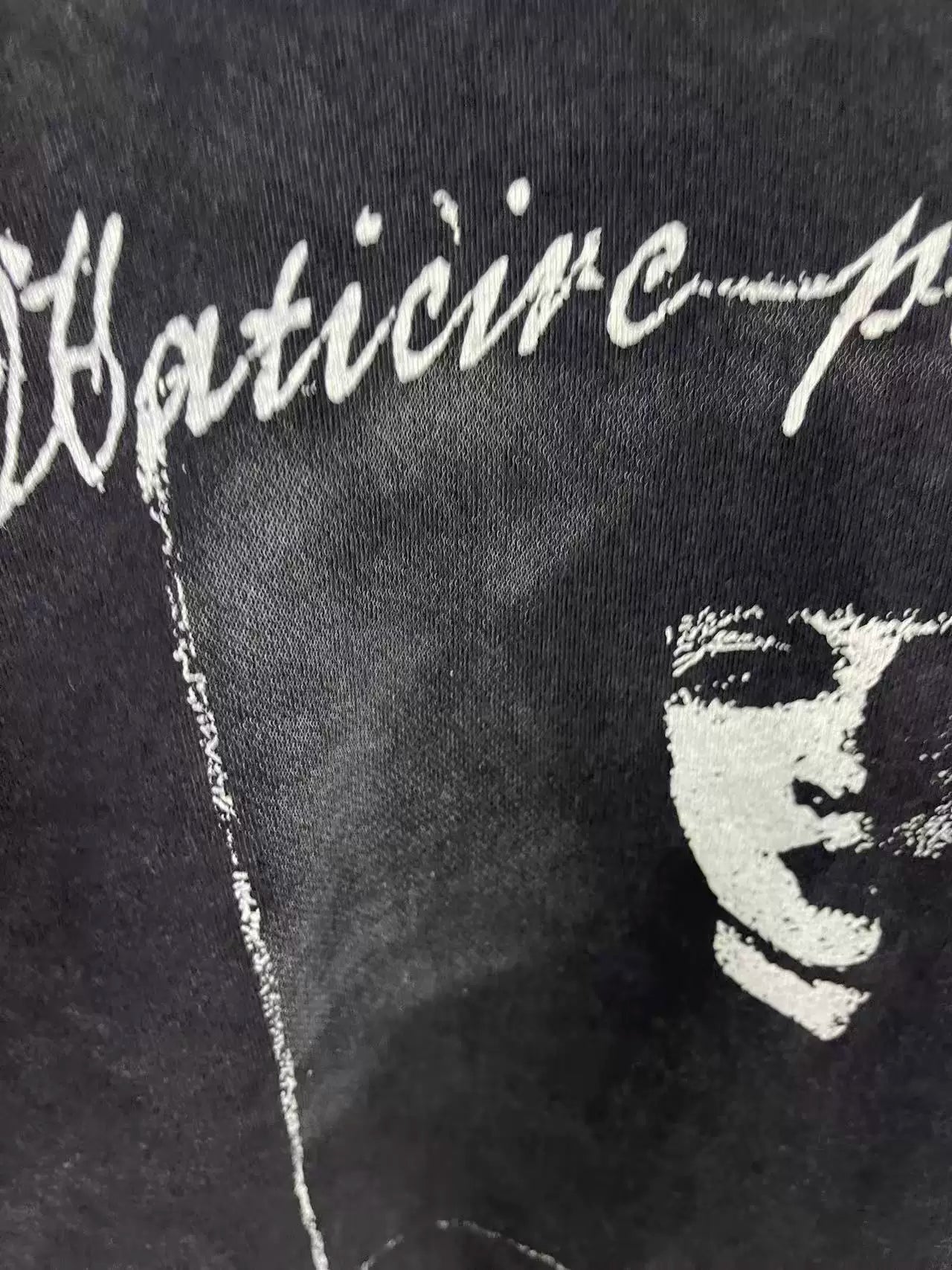 ERD's melancholic High Street Gothic Portrait Distressed Cotton Tee