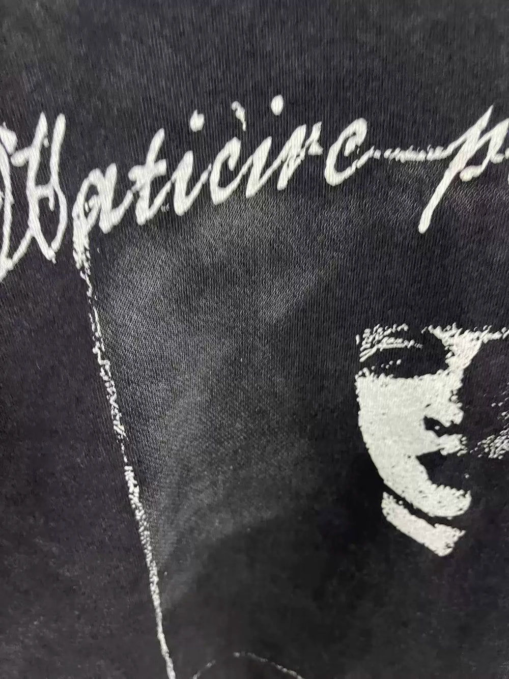 ERD's melancholic High Street Gothic Portrait Distressed Cotton Tee