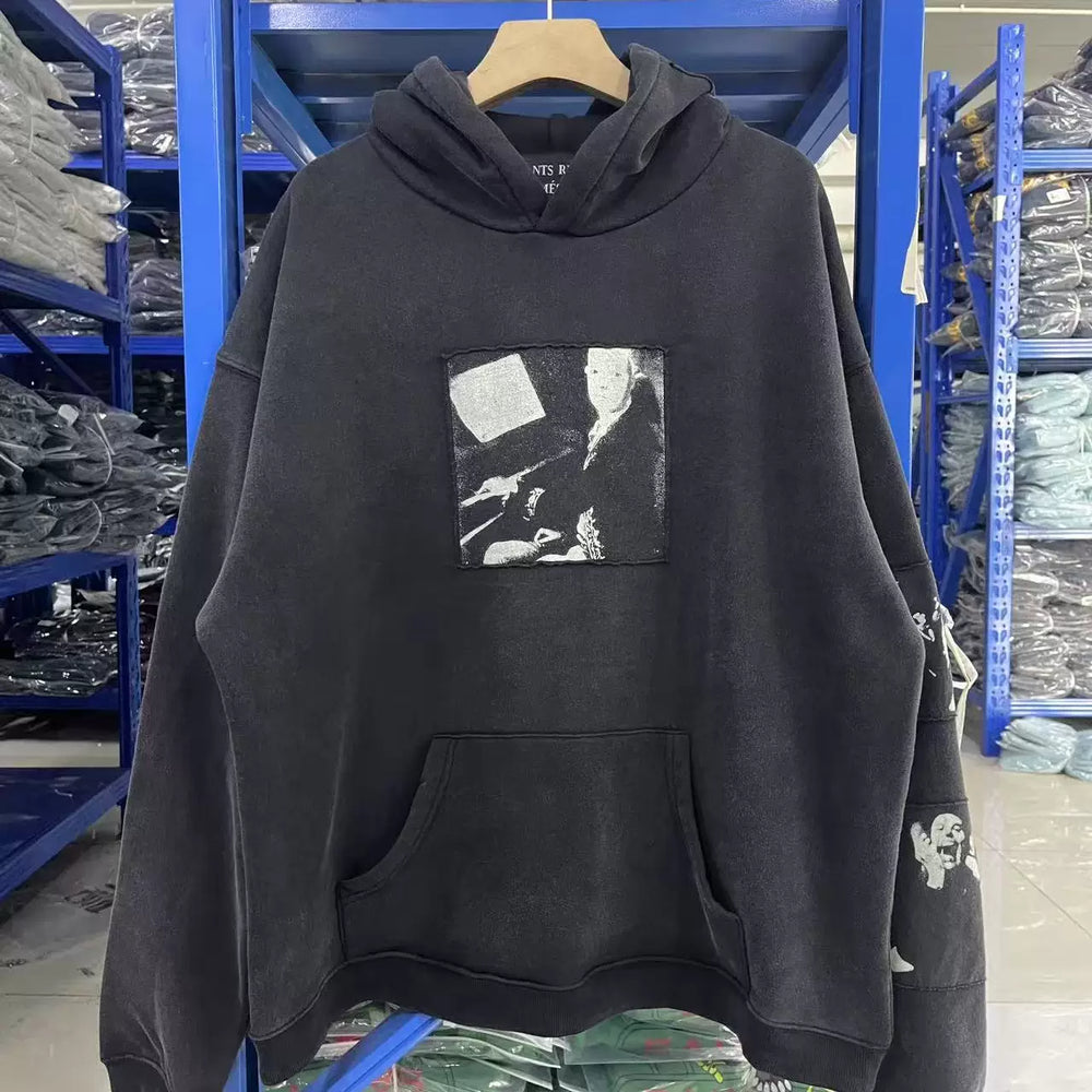 Enfants Riches  High Street Gothic Portrait Graphic Black Hoodie