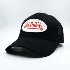 Von Dutch American Retro Contrast Patchwork Baseball Cap