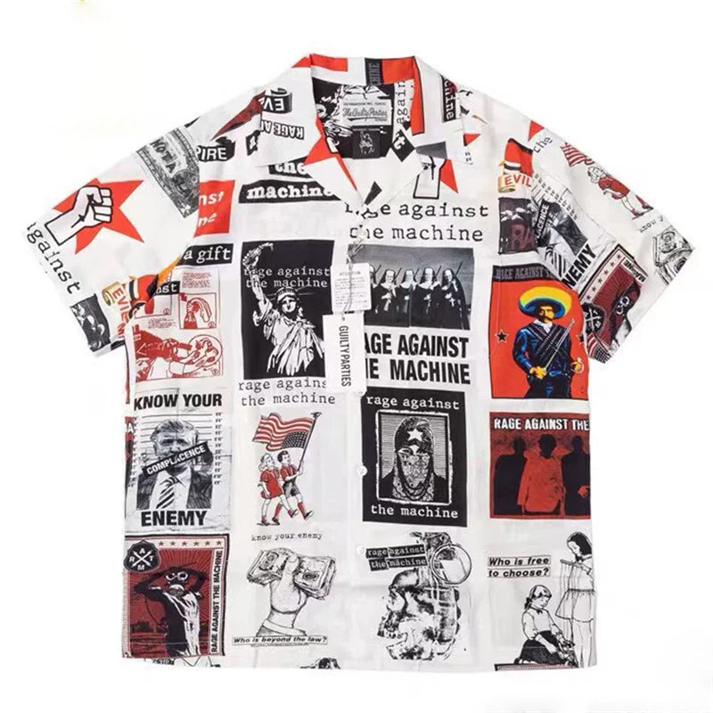 WACKOMARIA 7th Neckface Graffiti Hawaiian Shirt