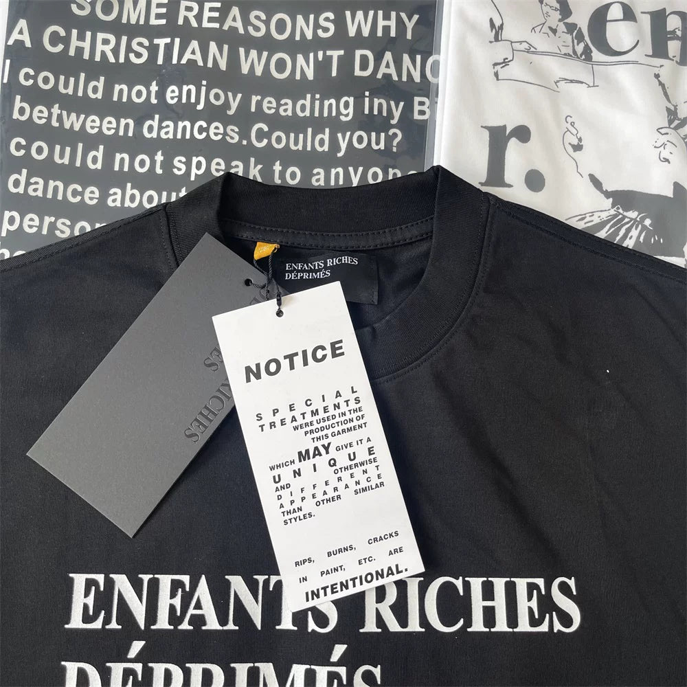 ERD Melancholy Oversized Slogan Graphic Sleeveless Tee