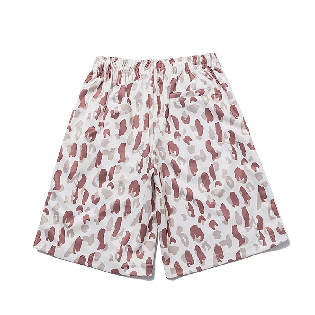 Needles Style Camouflage Butterfly Embroidery Straight Track Shorts