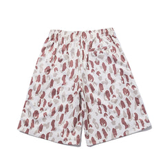 Needles Style Camouflage Butterfly Embroidery Straight Track Shorts