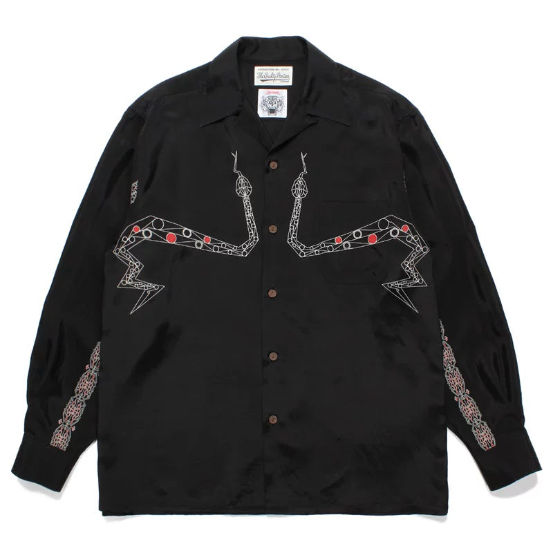 WACKO MARIA World Peace Long Sleeve Rayon Shirt