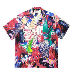 WACKO MARIA Basquiat Graphic Cuban Collar Shirt