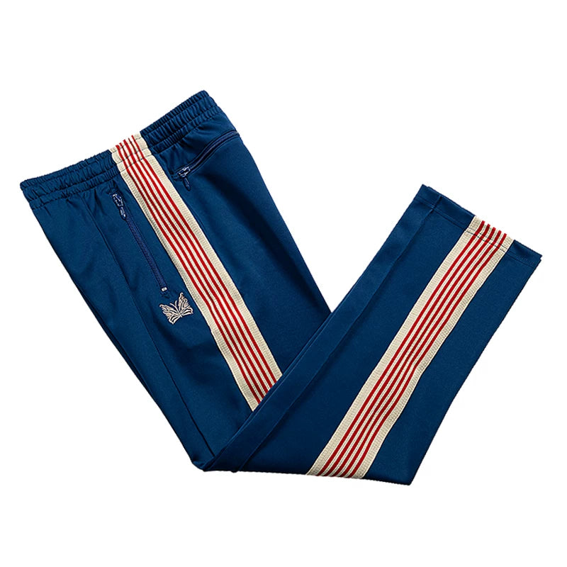 Needles Side Striped Butterfly Embroidered Drawstring Track Pants