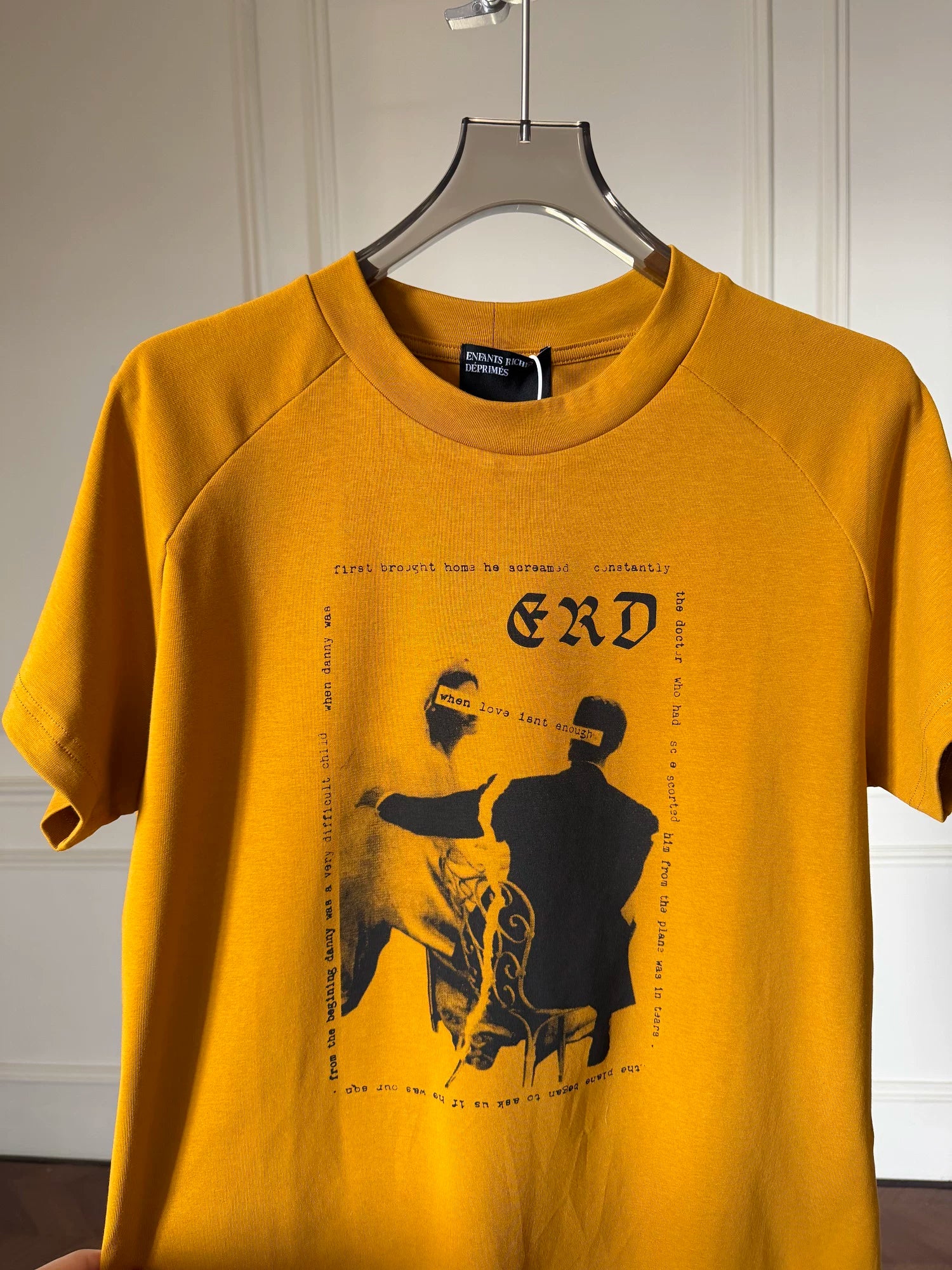 ERD Inspired Ginger Yellow Raglan Graphic Cotton Tee