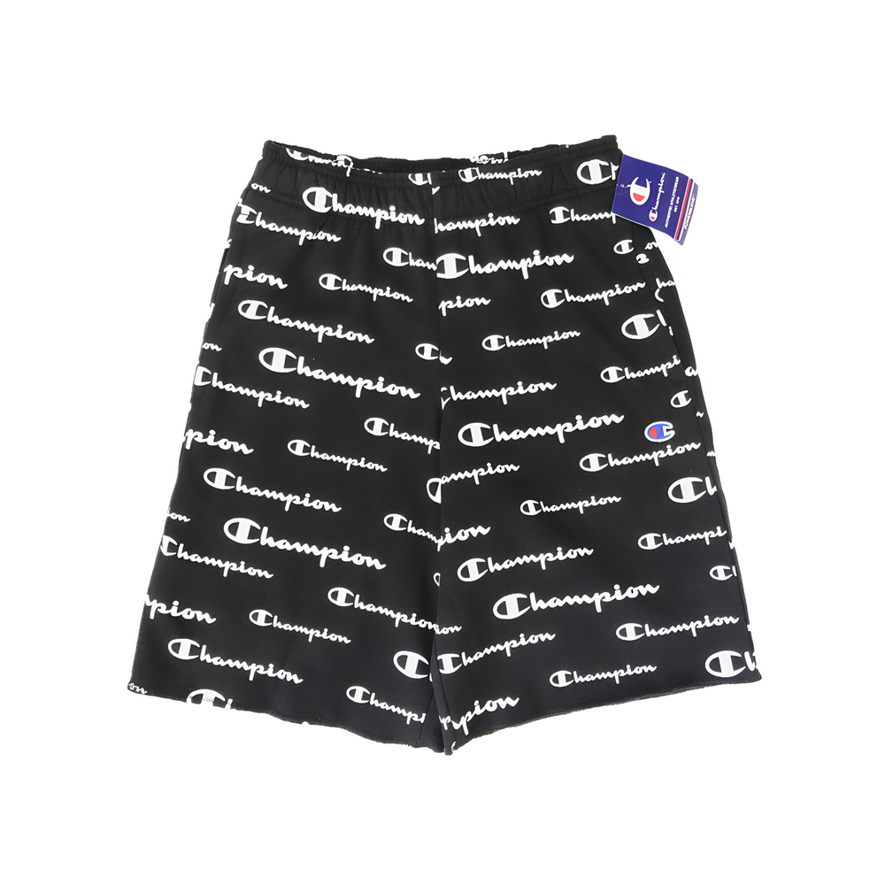Champion Style Script Logo All Over Print Shorts