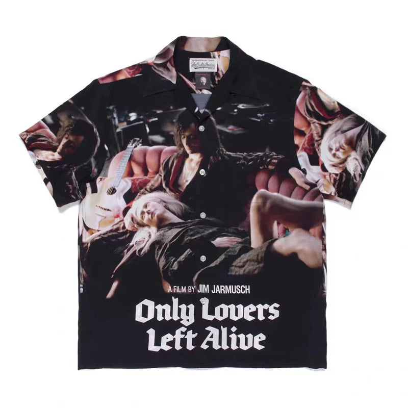 WACKO MARIA Style Vampire Horror Hawaiian Shirt