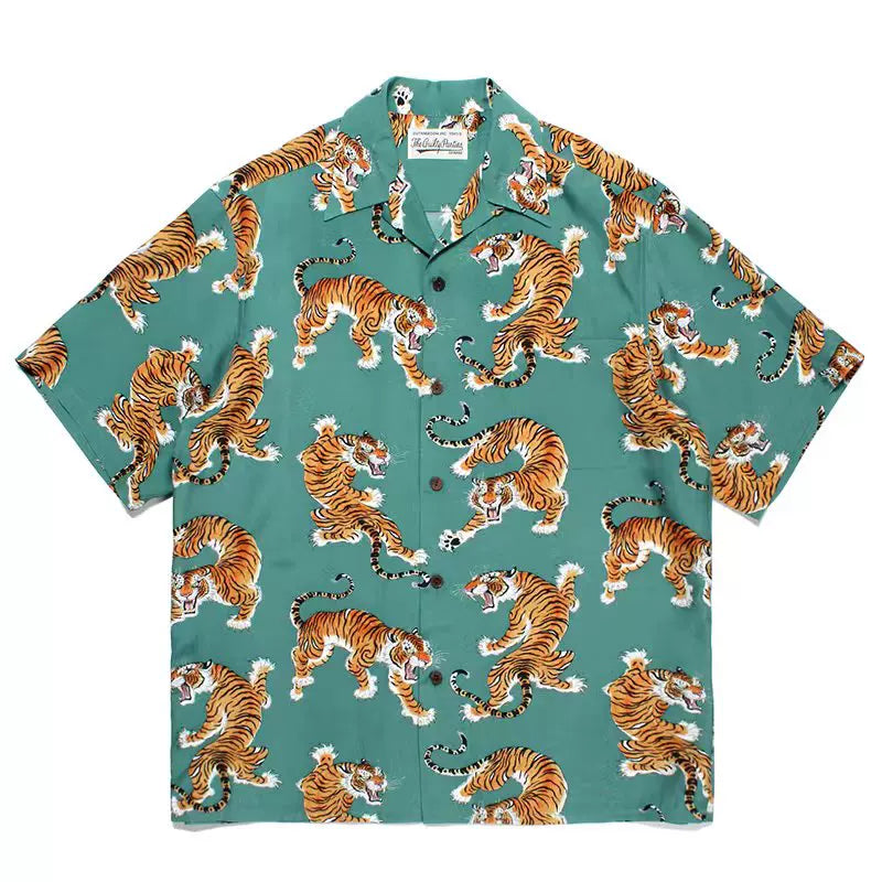 WACKO MARIA  Japanese Dragon Tiger Casual Shirt