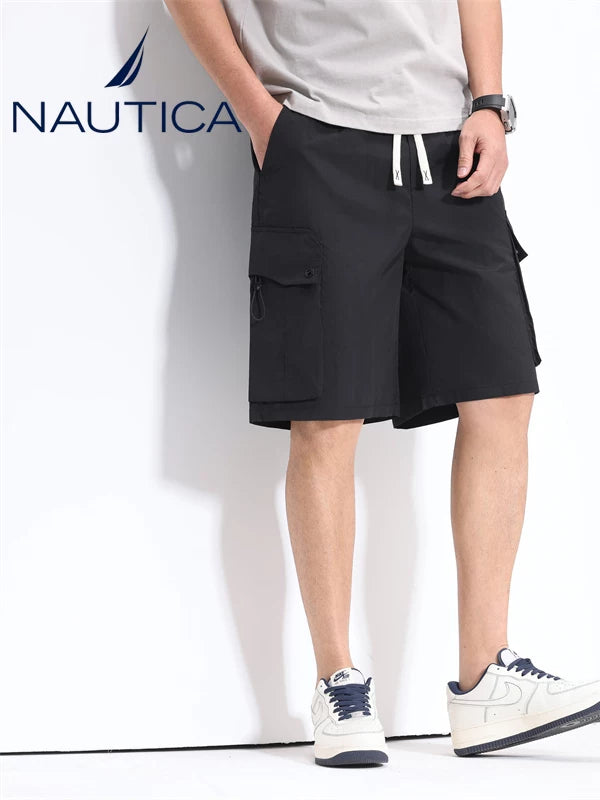Nautica Style Multi Pocket Cargo Loose Utility Shorts