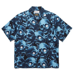 WACKO MARIA 56 Tattoo Studio Skull Hawaiian Shirt