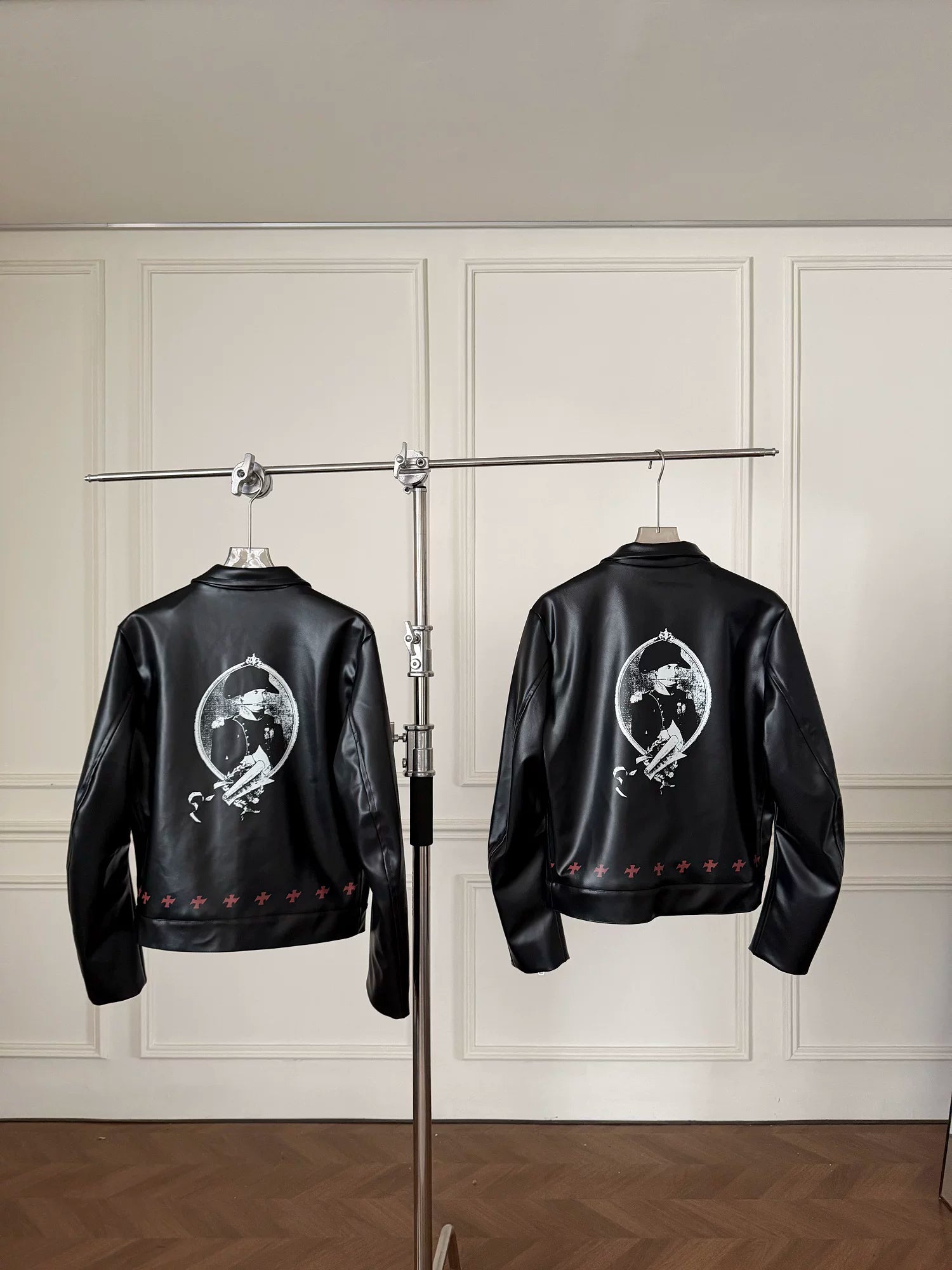 ERD Inspired Distressed Vintage PU Leather Biker Jacket
