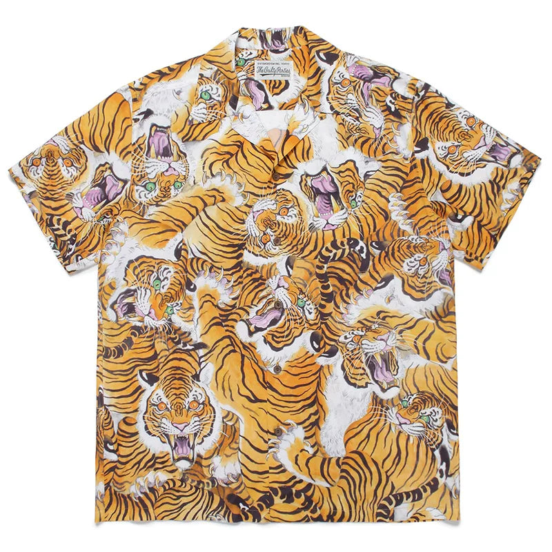 WACKO MARIA  Japanese Dragon Tiger Casual Shirt