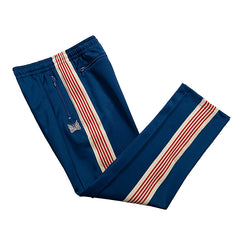 Needles Style Butterfly Embroidered Stripe Track Pants