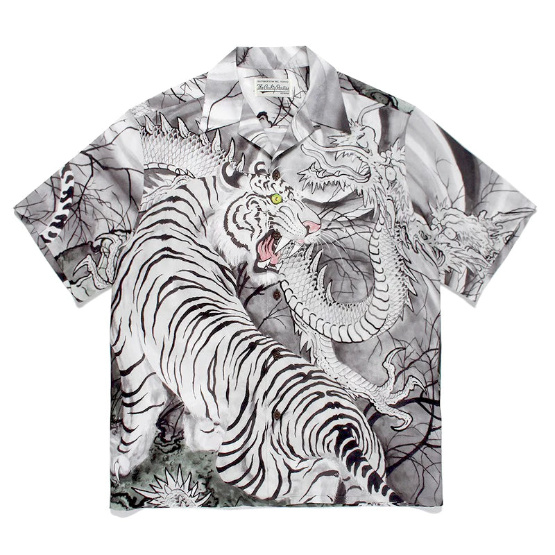 WACKO MARIA  Japanese Dragon Tiger Casual Shirt